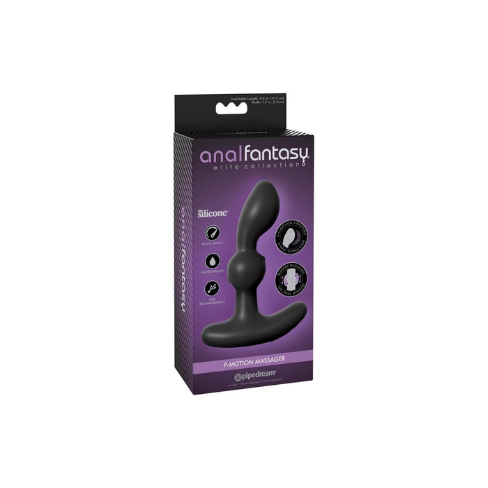 Anal Fantasy Elite P-Motion Vibrator with P-Spot Stimulation, Black