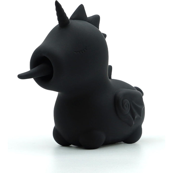 Wild Spirit juodas 9 cm išorinės stimuliacijos vibratorius su 20 režimų