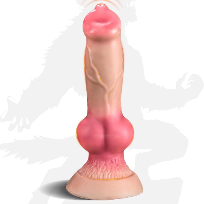 Realistiškas didelis doggy dildos su stipria prisitvirtinimo siurbtuku – 5 dydžiai