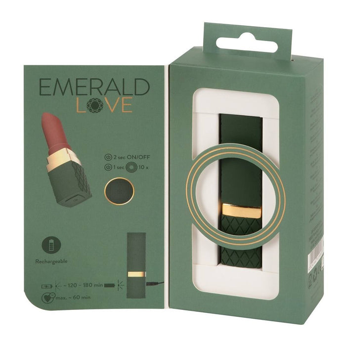Emerald Love lūpdažio formos mini vibratorius