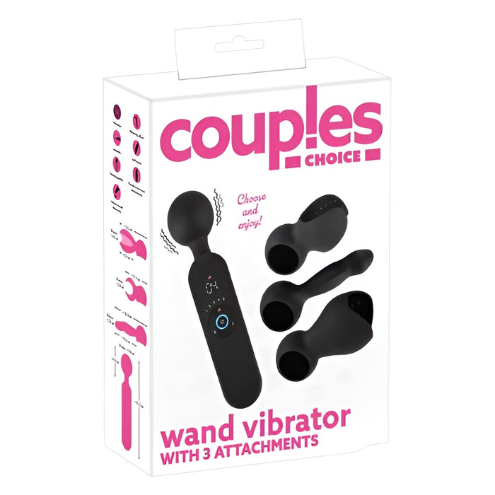 Couples Choice vibrating massager with 3 attachments 
