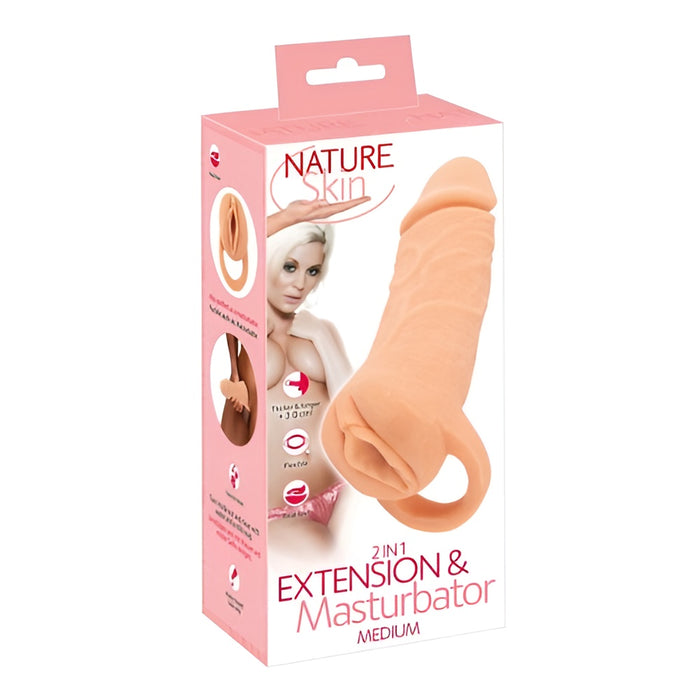Nature Skin 2in1 penio antgalis - masturbatorius