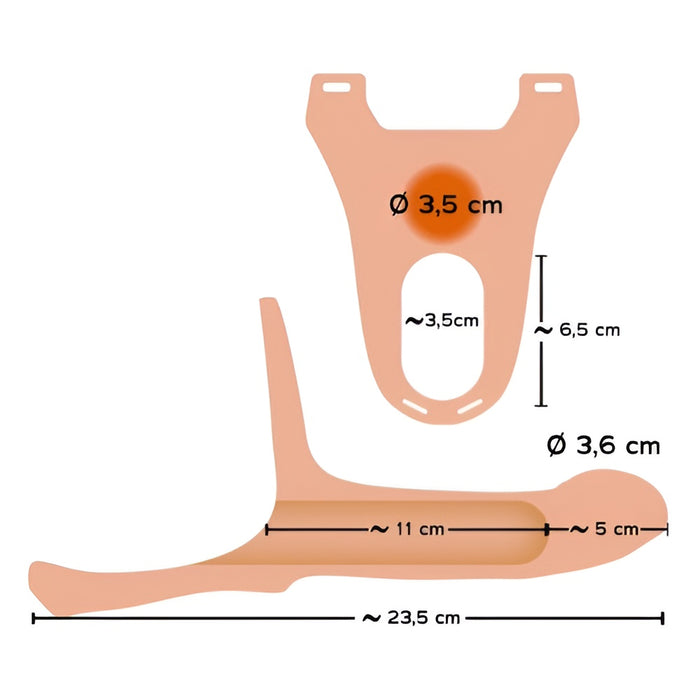 Silicone 13.5 hollow strapon 