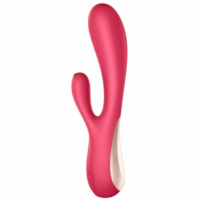 Satisfyer Mono Flex raudonas vibratorius - zuikutis