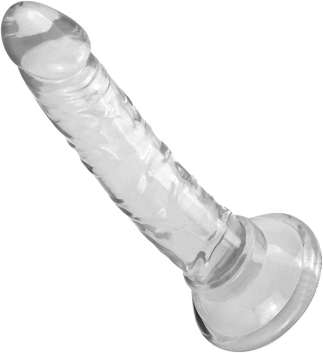 Small transparent toy with strong squeeze base 12 x 2.5 cm