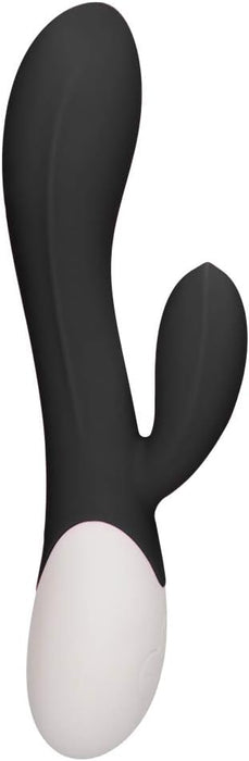 Rechargeable Heating G-Spot Vibrator Rabbit with 8 Modes Black