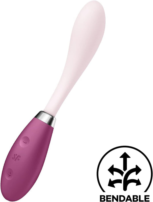 Lanksčias G-taško vibratorius su dviem galingais varikliais ir USB įkrovimu