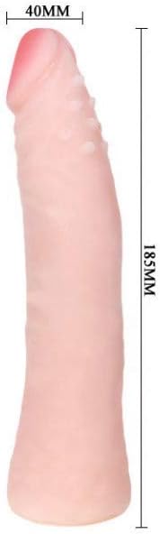 Realistic silicone dildo with a natural skin feel and a length of 19 cm