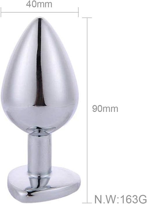 Metal anal plug with diamond – an elegant and comfortable choice
