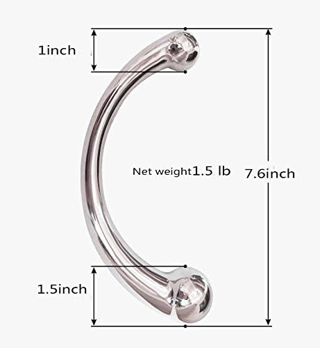 Poliruotas Plieno G-taško Ir Prostatos Masažuoklis, Ergonomiškas Ir Tvirtas