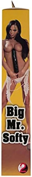 Big black dildo Big Mr. Softee with full veins, flexible and pleasant to the touch