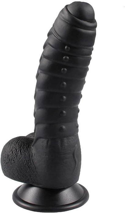 Classic Dildo with Rainbow Gradient Design and Strong Suction Head