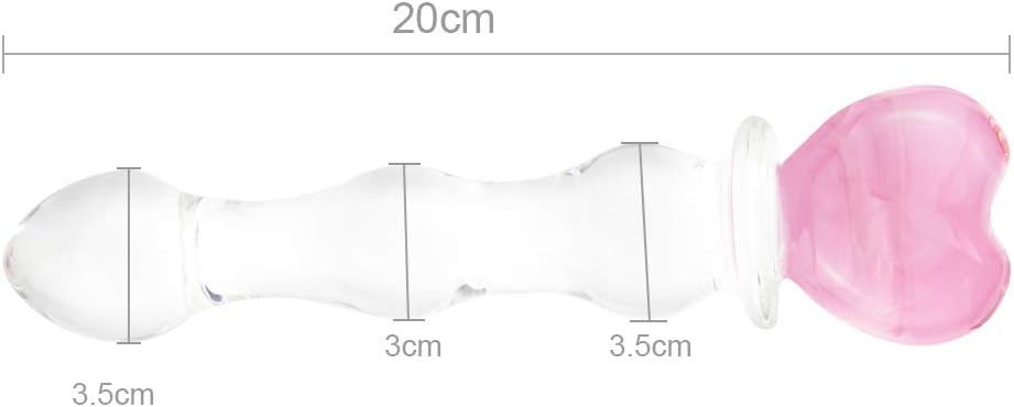 Glass Anal Toy with Pink Heart – Stimulation and Pleasure