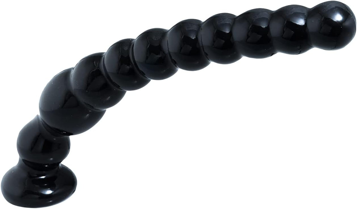 Realistic 30 cm dildo with 10 balls and strong attachment base