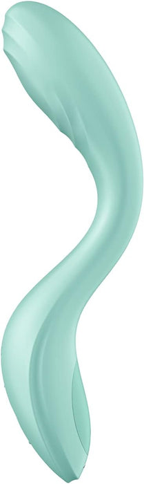 G-spot vibrator "Rrrolling Pleasure" with two functions, 22 cm, mint color