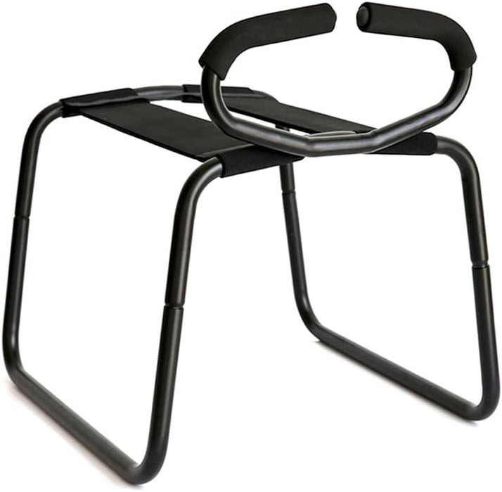 Patogus ir universalus BDSM lyties suoliukas su silikoniniu dildo ir rankena