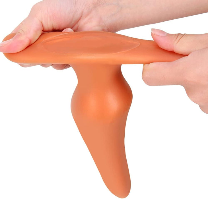 Super Soft Liquid Silicone Anal Plug with Secure Base Size M