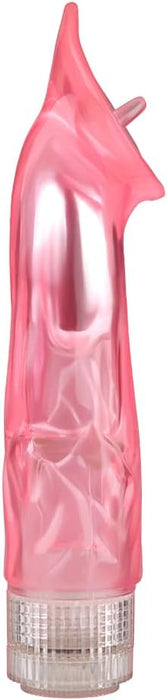 Luminous, flexible oral clitoral vibrator with ring design