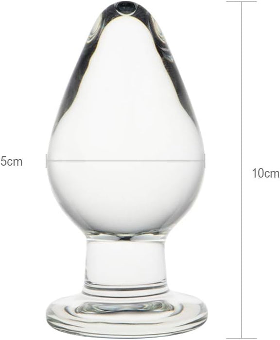 Glass butt plug with shape – smooth, durable and unisex