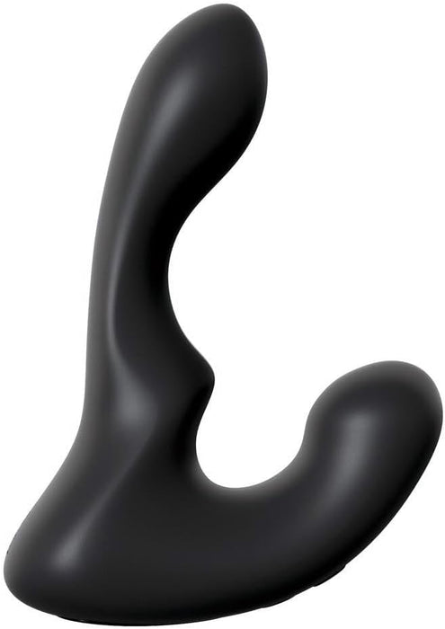 Ergonomic prostate vibrator with clitoral stimulator and 9 modes