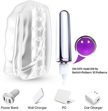 Moteriškas masturbatorius su 10 vibracijos režimų ir įkraunamu motoru