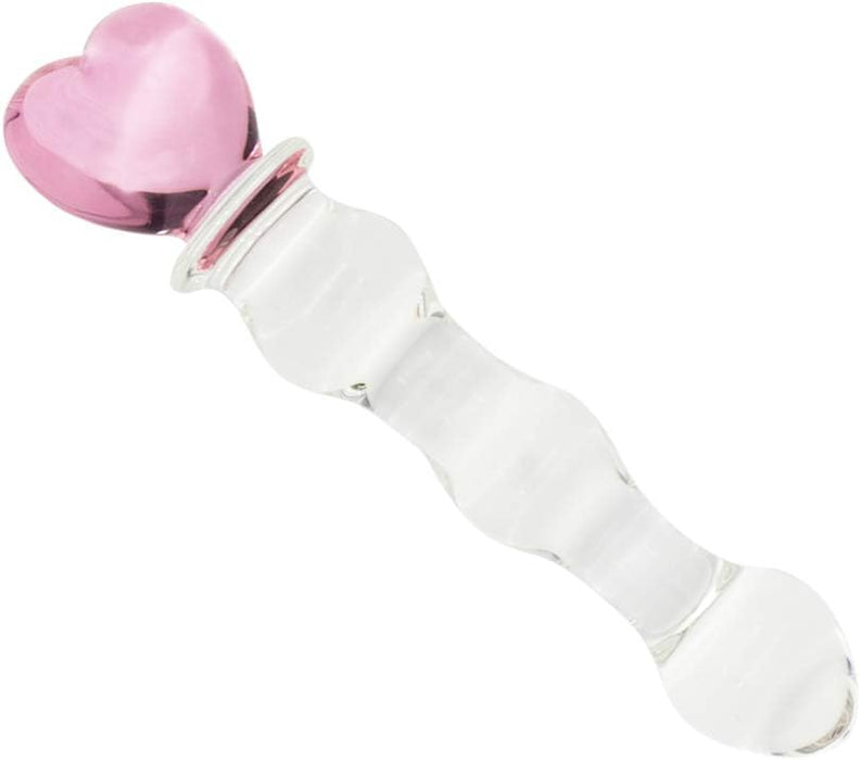 Glass Anal Toy with Pink Heart – Stimulation and Pleasure