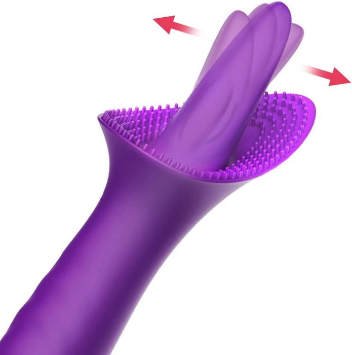 Clitoral stimulator with tongue – 10 vibration modes and waterproof