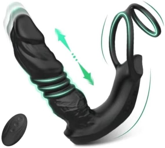 Prostatos masažuoklis vyrams su išmaniąja APP valdymu ir dvigubu žiedu