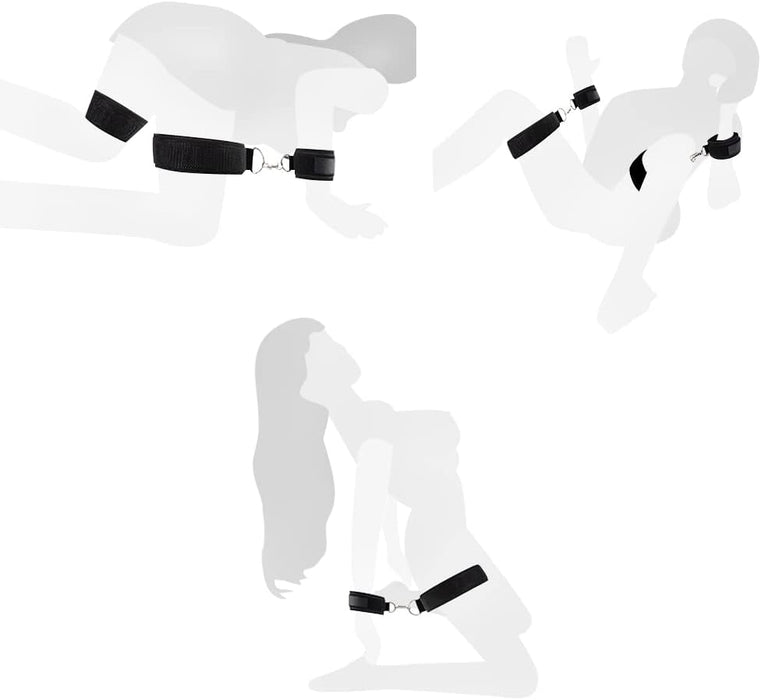 SM Bondage Set with Handcuffs and Thigh Cuffs - Universal BDSM Game