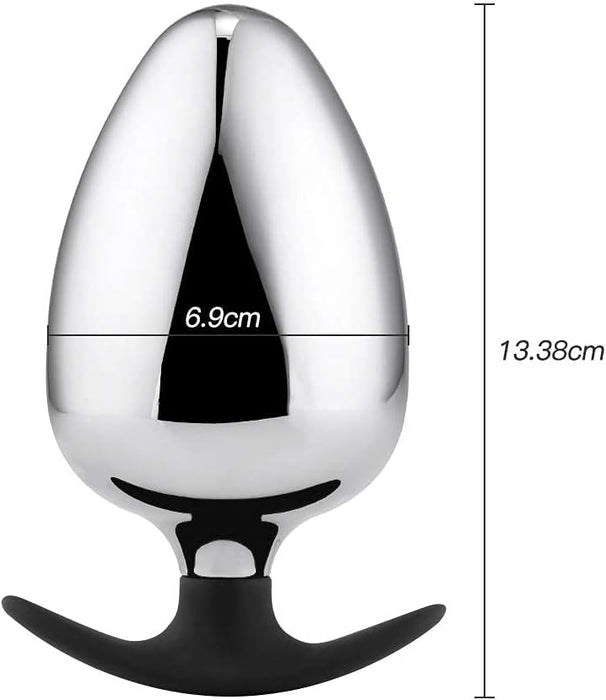 Didelis analinis kaištis iš nerūdijančio plieno – stimuliacija vyrams ir moterims