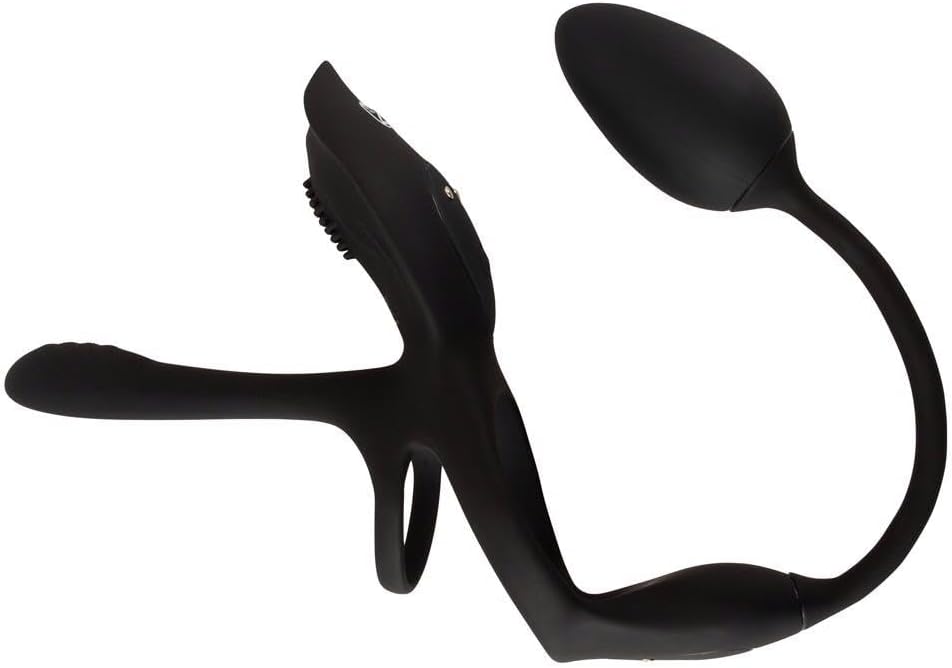 Pora mėgstamiausias daugiafunkcis poros vibratorius su 5 funkcijomis ir reguliuojamais žiedais