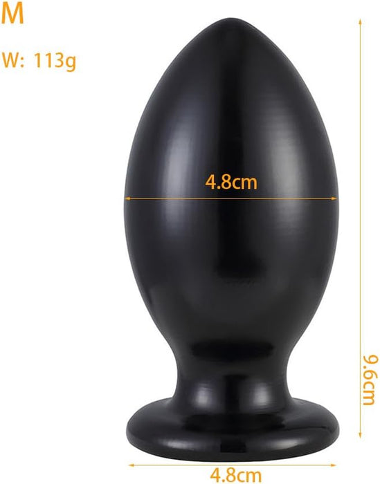 Extra Large Silicone Butt Plug Rugby Shape 7 Sizes With Strong Suction Head