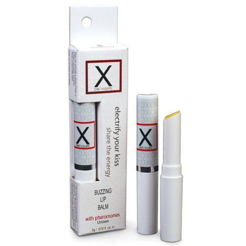 X OnTheLips stimuliuojantis lūpų balzamas su afrodiziakais