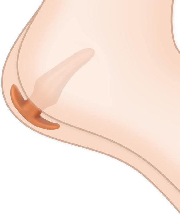 Super Soft Liquid Silicone Anal Plug with Secure Base Size M