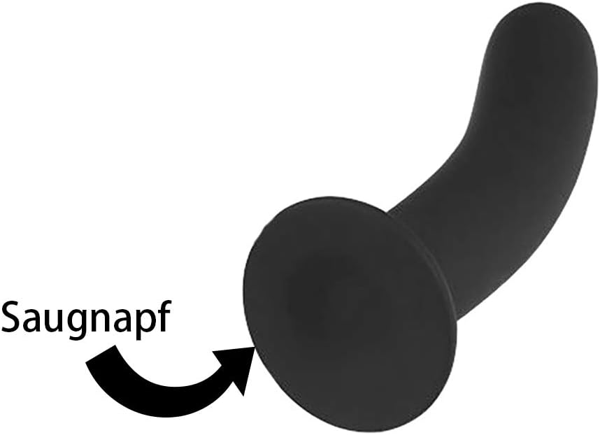 Lankstus silikoninis dildo su stipria prisitvirtinimo baze – 132 mm ilgio, 25 mm skersmens