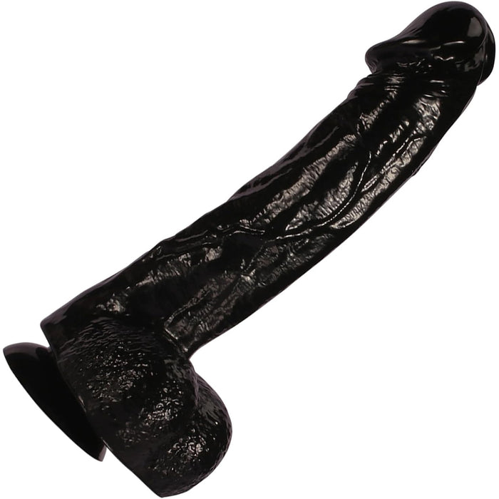 23 cm Realistiškas Dildo su Saugia Prilimpa Rankoms Laisvomis