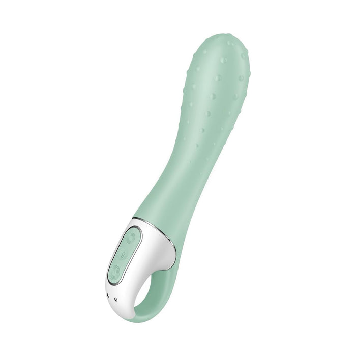 Inflatable G-spot vibrator with 12 vibration programs and silicone surface