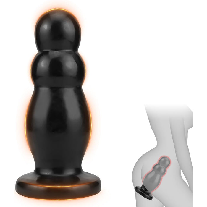 6.0 XXL Anal Plug with 3 Anal Balls and Strong Inflatable Base