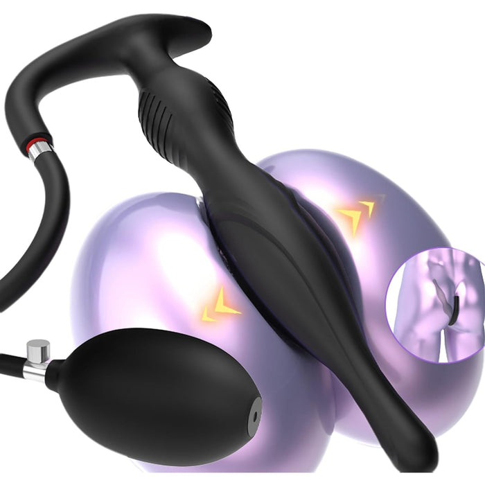 24 cm adjustable inflatable anal plug with strong suction function