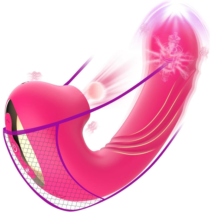 3in1 Vibrator for women with 10 vibration and 3 licking modes