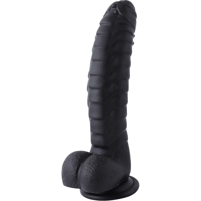 22 cm G-taško Dildo moterims su stipria prisispaudimo siurbtuku, juodas