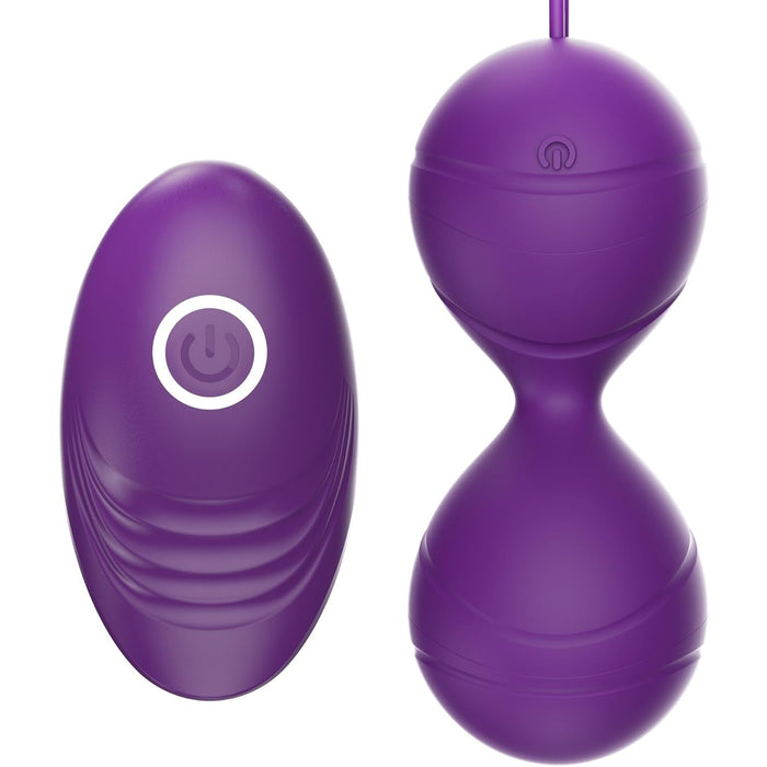 Minkštos silikoninės meilės kamuoliukai su 10 vibracijos režimų ir nuotoliniu valdymu
