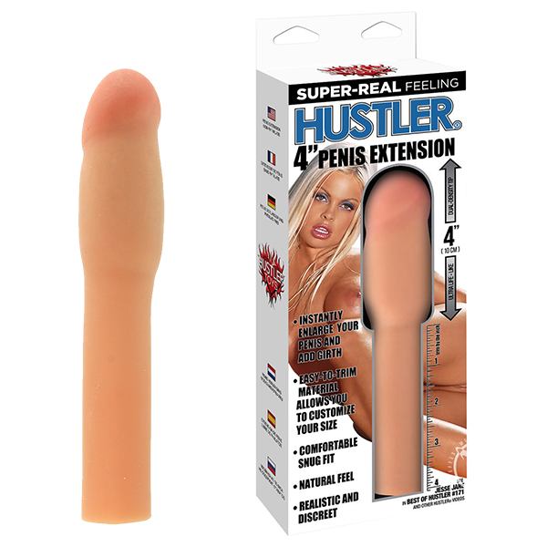 Hustler 4in - 10cm penį pailginantis antgalis