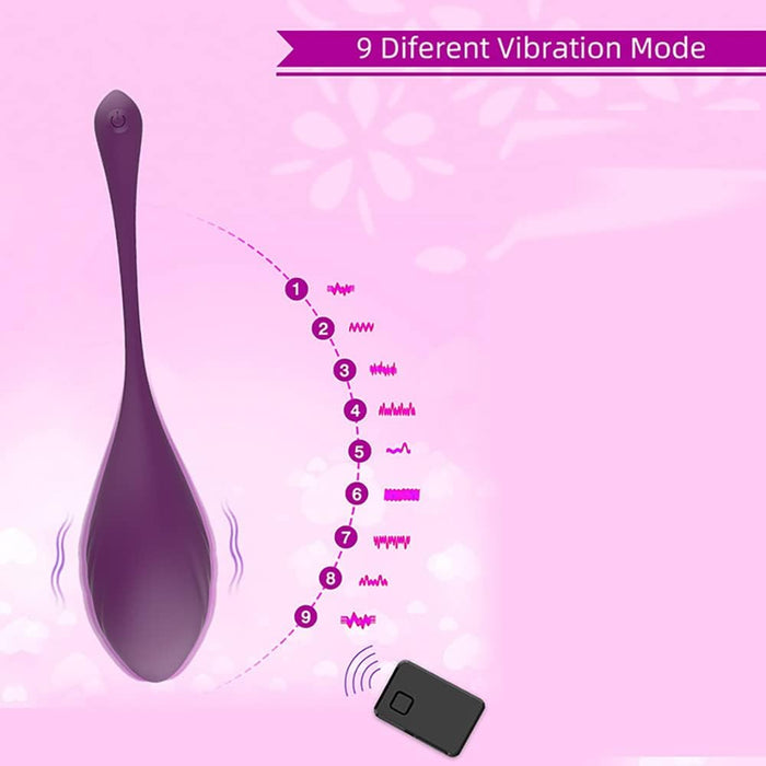 Precisely controlled bullet vibrator with 9 modes and remote control via app
