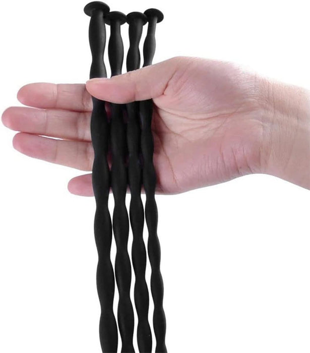 8 dalių silikoninių šlaplės praplėtimo lazdelės prostatos stimuliacijai, 3–10 mm