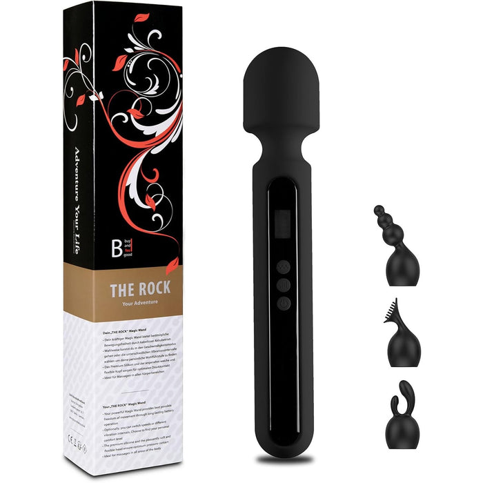 THE ROCK XXL Vibratorius su premium silikoniniu antgaliu ir galingu 10 režimų vibracija