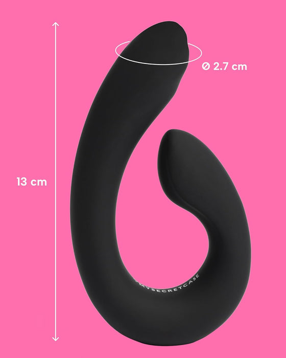 Diskretiškas Klitorio ir Vaginos Vibratorius su Stipria Prisisaite Pora malonumui