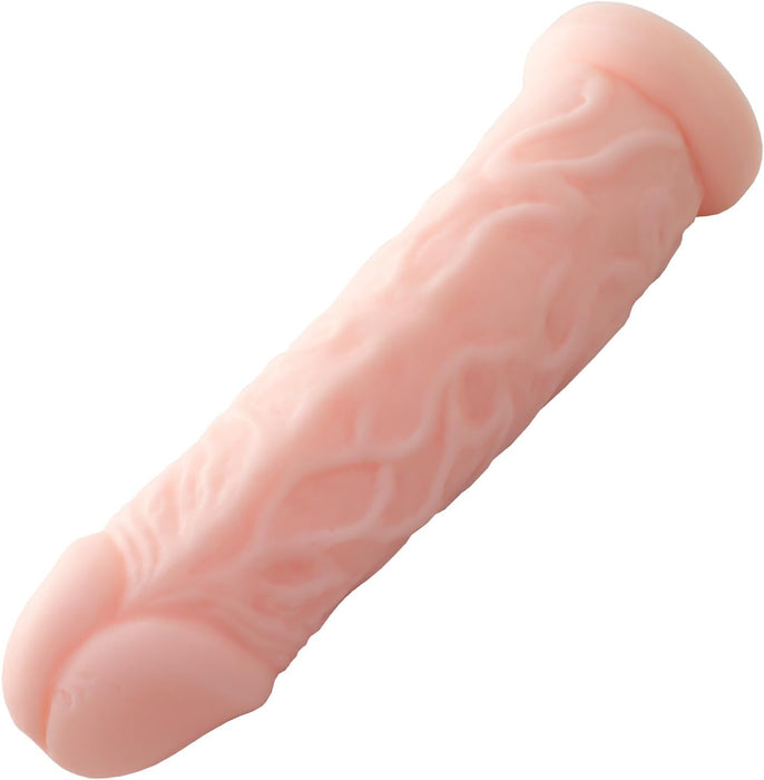 Didelis dildo priedas su 3xlr jungtimi malonumui stiprinti