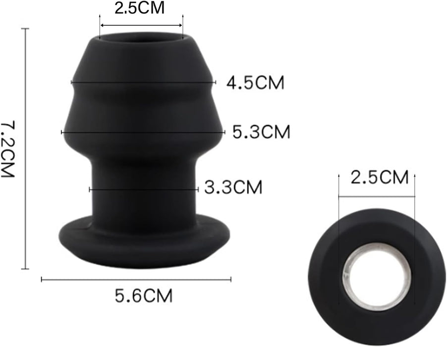 Liquid silicone anal dilator – large hollow anal plug