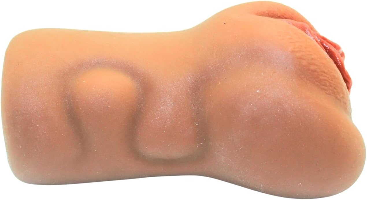Realistic silicone soft masturbator for men with heating rod